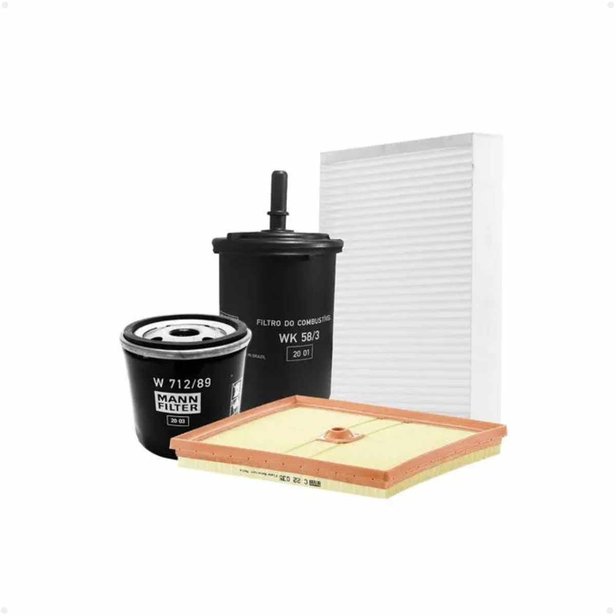 Kit Filtros Vw Polo 1.0 12v Turbo Flex A Partir De 09/2017 Mann Filtros Sp11064-4