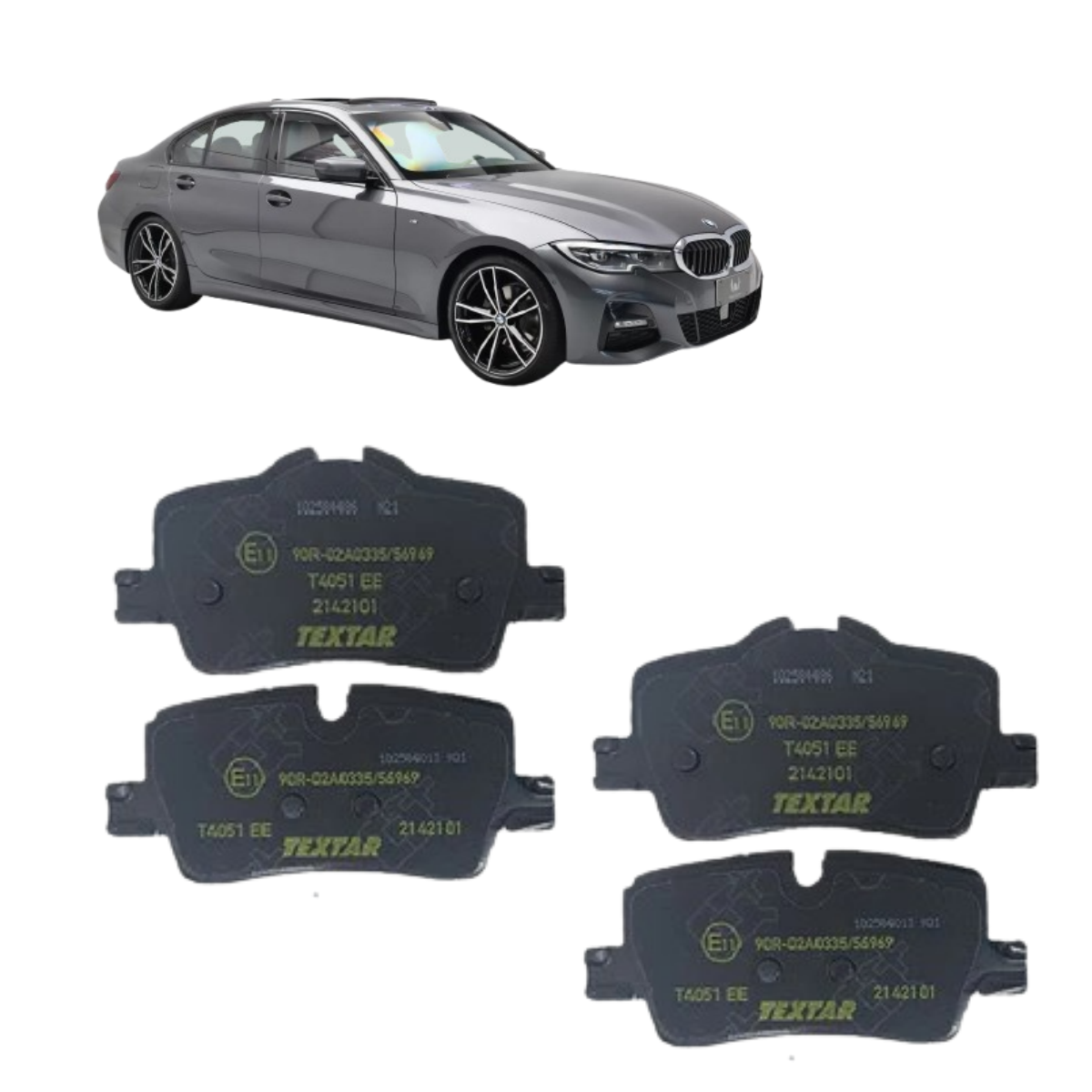 Pastilha Freio Bmw Serie 3 A Partir De 01/2018 Traseira Textar 2142101-textar