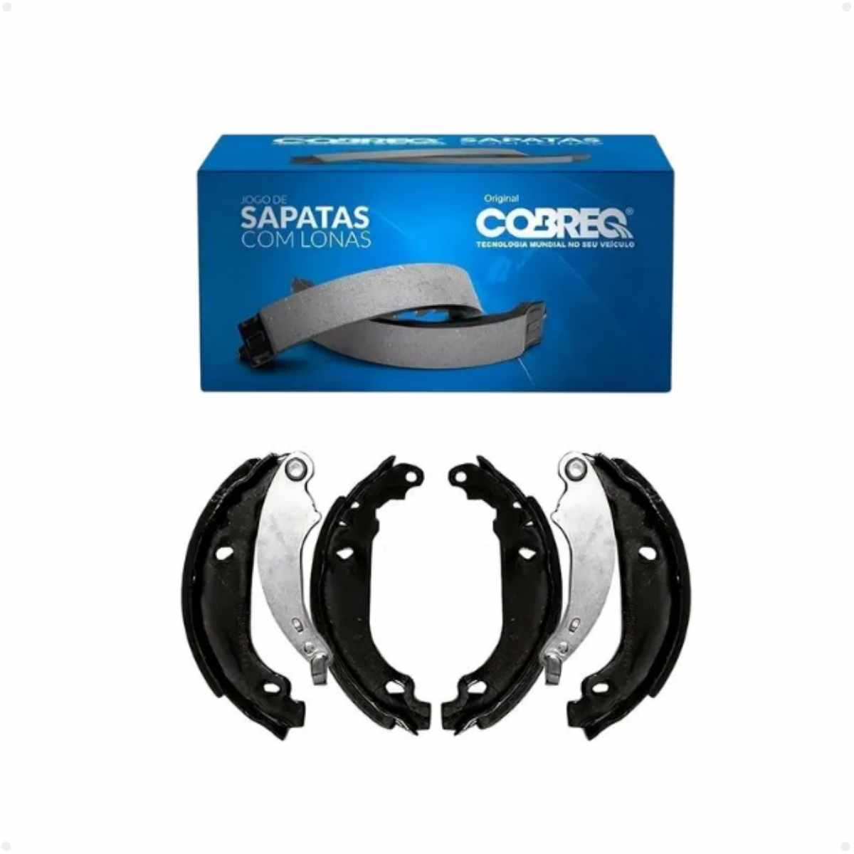Sapata Freio Renault Logan 1.0 12v Authentique 01/2017 Ate 01/2020 Traseira Sistema Bosch Cobreq 2660-cpa