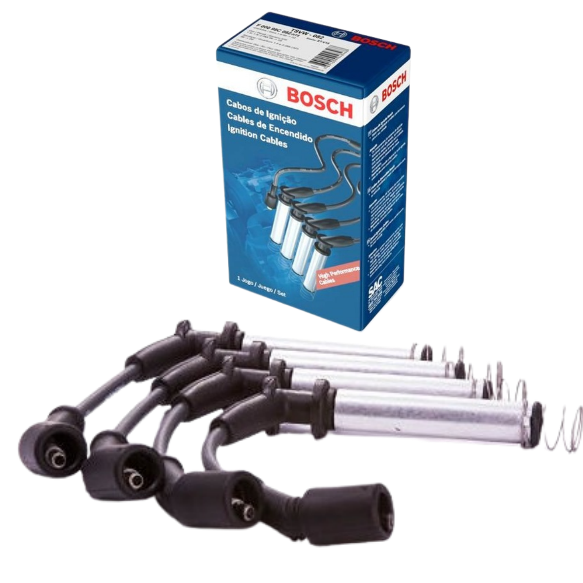 Cabo Vela Gm Onix 1.0 Flex 10/2012 Ate 01/2020 Cabo Ignicao Bosch F00099c612