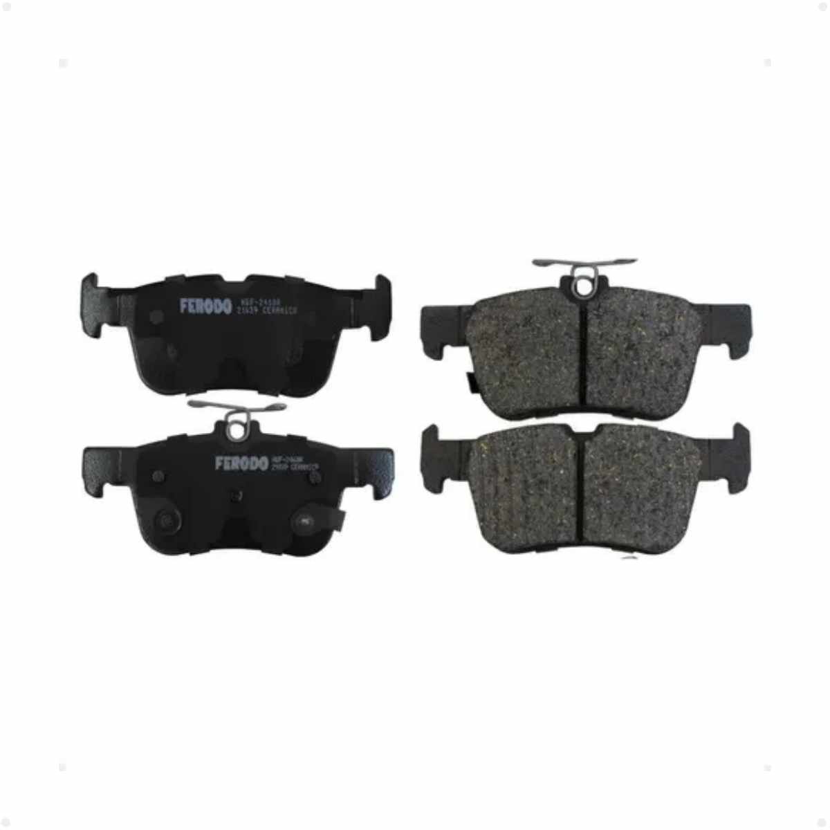 Pastilha Freio Honda Civic 2.0 16v Ex Flex One 01/2016 Ate 01/2017 Traseira Sistema Teves, Ceramica Ferodo Hqf-2468ac Fero