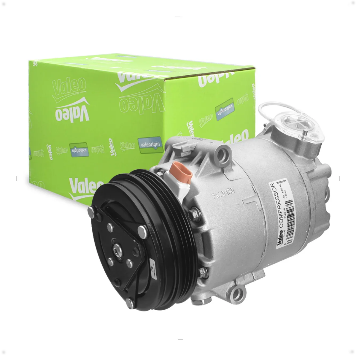 Compressor Ar Condicionado Vw Fox 1.6 Novo Total Flex 01/2009 Ate 01/2013 Flex Valeo 812614
