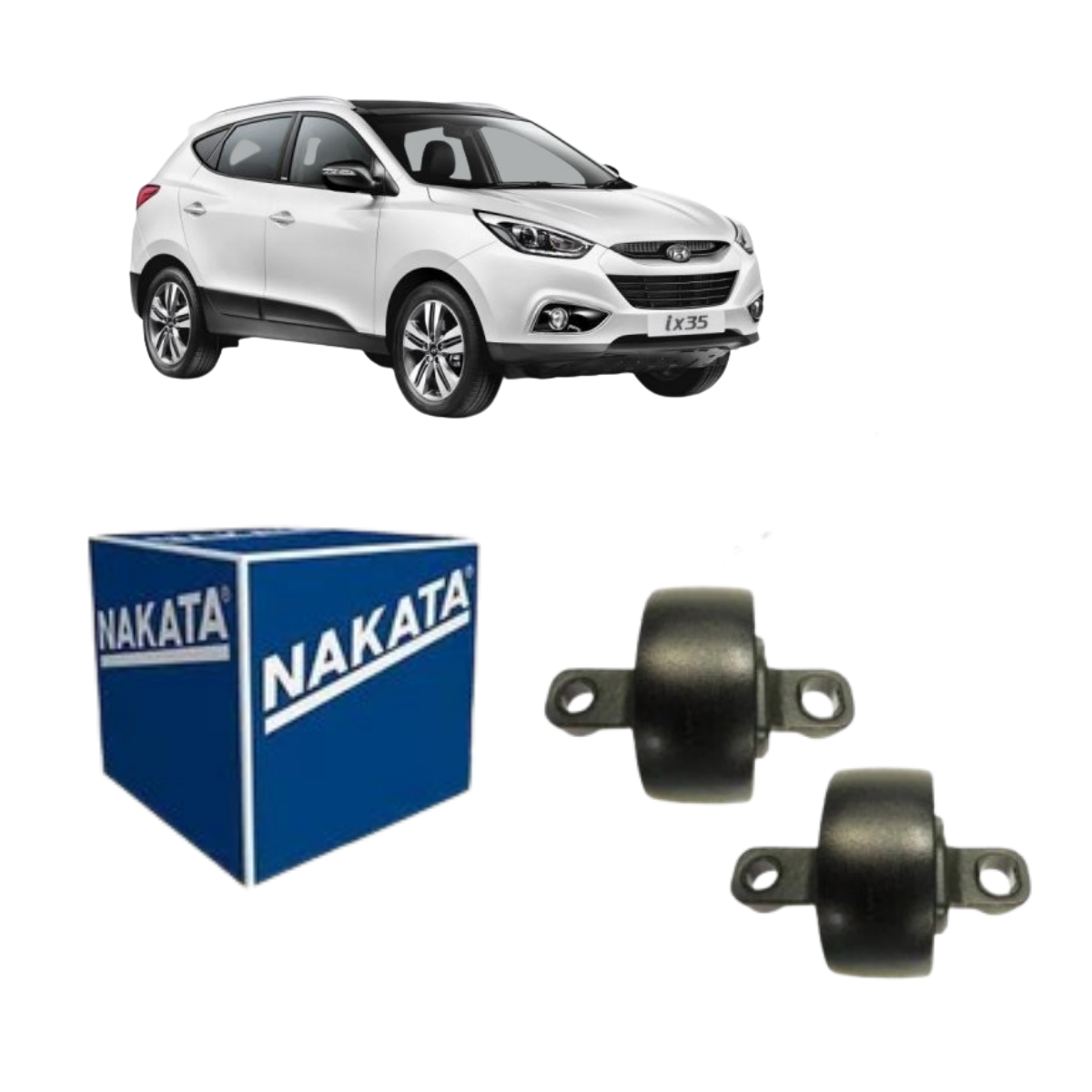 Bucha Braco Hyundai Ix35 2.0 16v 01/2015 Ate 01/2015 Traseiro Esquerdo Nakata Nb18023