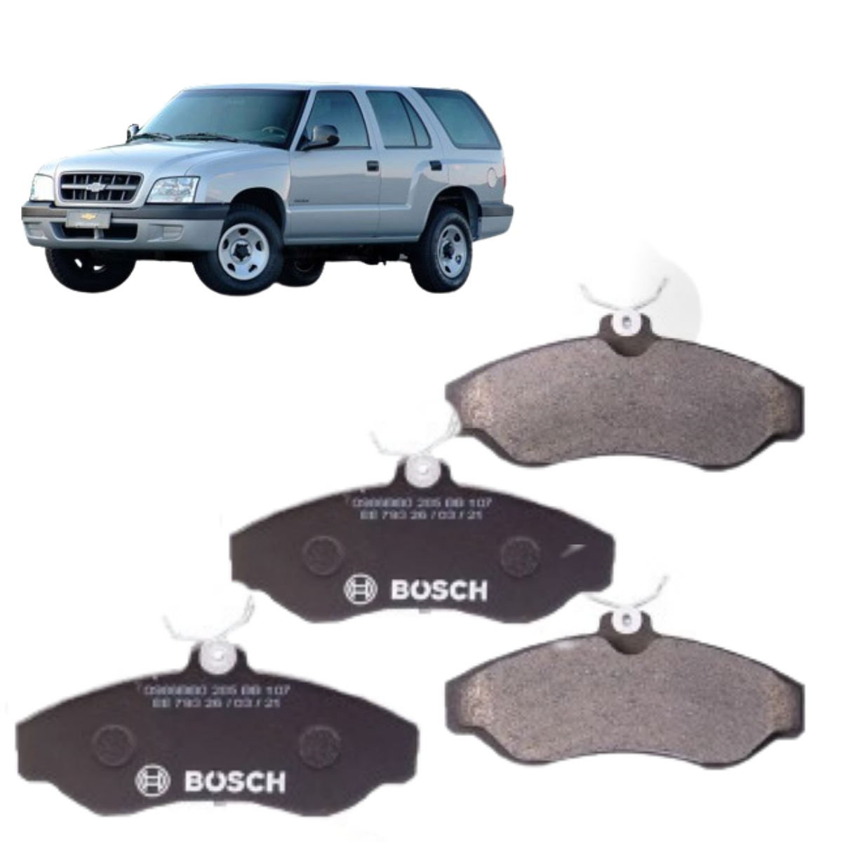Pastilha Freio Gm Blazer 2.2 Efi 03/1995 Ate 10/1998 Bosch Bb0285