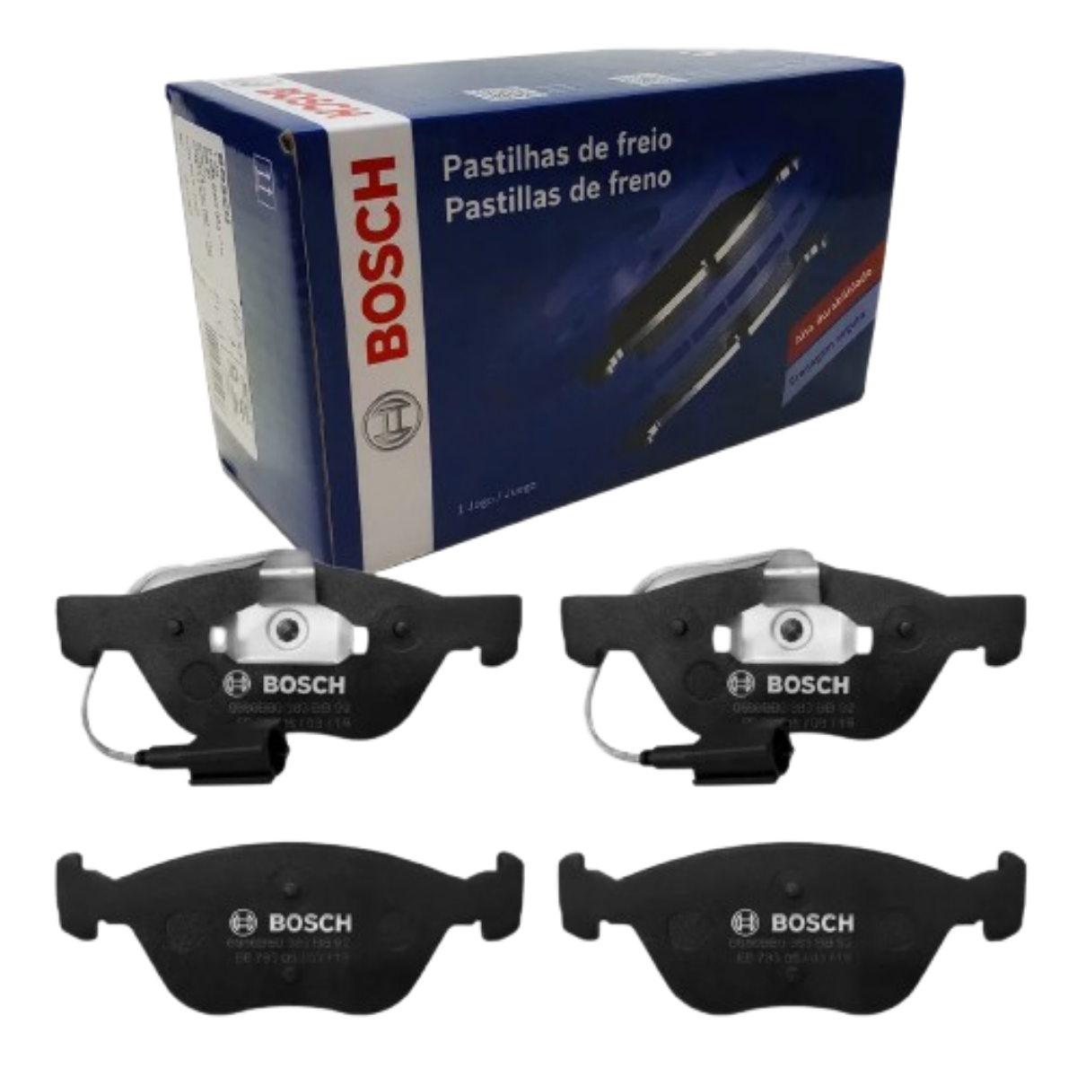 Pastilha Freio Fiat Argo 1.8 06/2017 Ate 12/2021 Bosch Bb0383