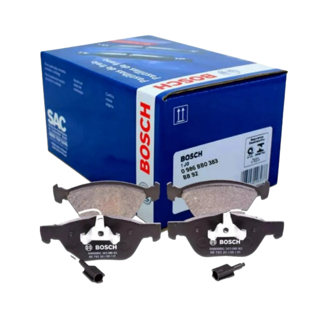 Pastilha Freio Fiat Argo 1.8 06/2017 Ate 12/2021 Bosch Bb0383