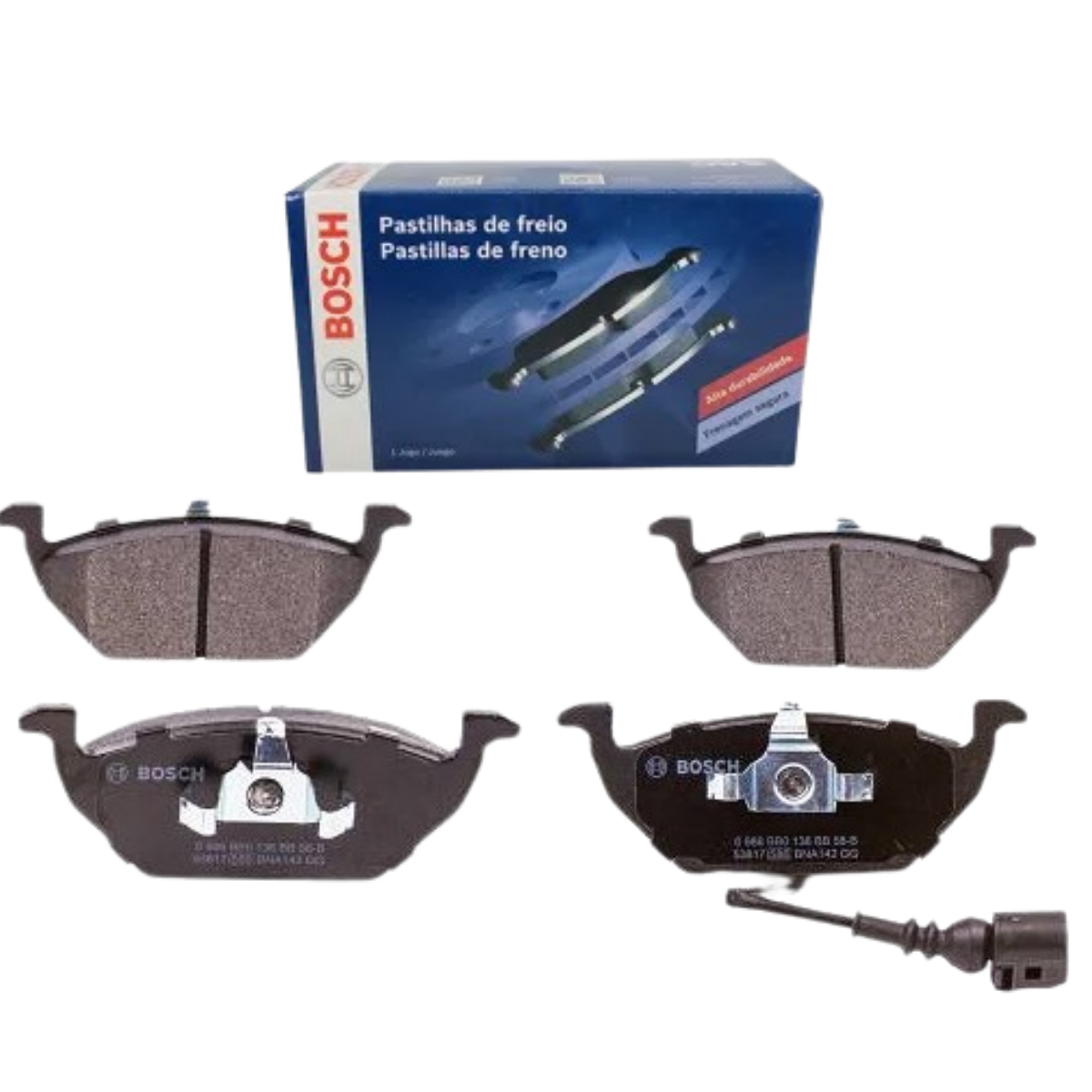 Pastilha Freio Audi A3 1.6 05/1999 Ate 09/2006 Bosch Bb0136