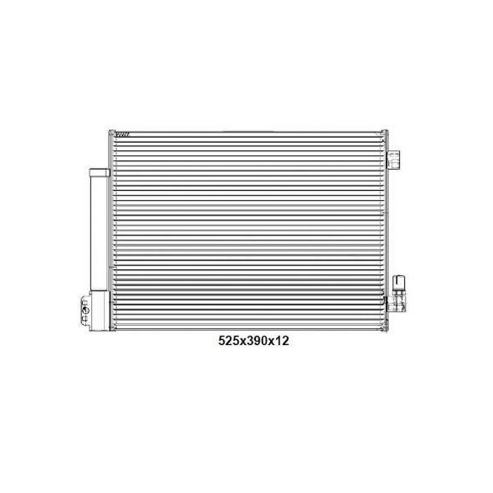 Condensador Ar Condicionado Nissan March 1.0 12v Sv 2015 Ate 2021 Flex Behr Ac 167 000p