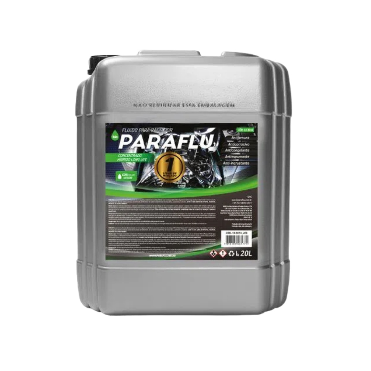 Aditivo Para Radiador P/ Radiador Concent(p/04anos) 20lt Paraflu 10-3014 (verde)