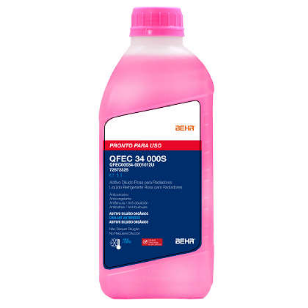 Aditivo P/ Radiador Diluido Rosa Lt Mahle Qfec 34 000s