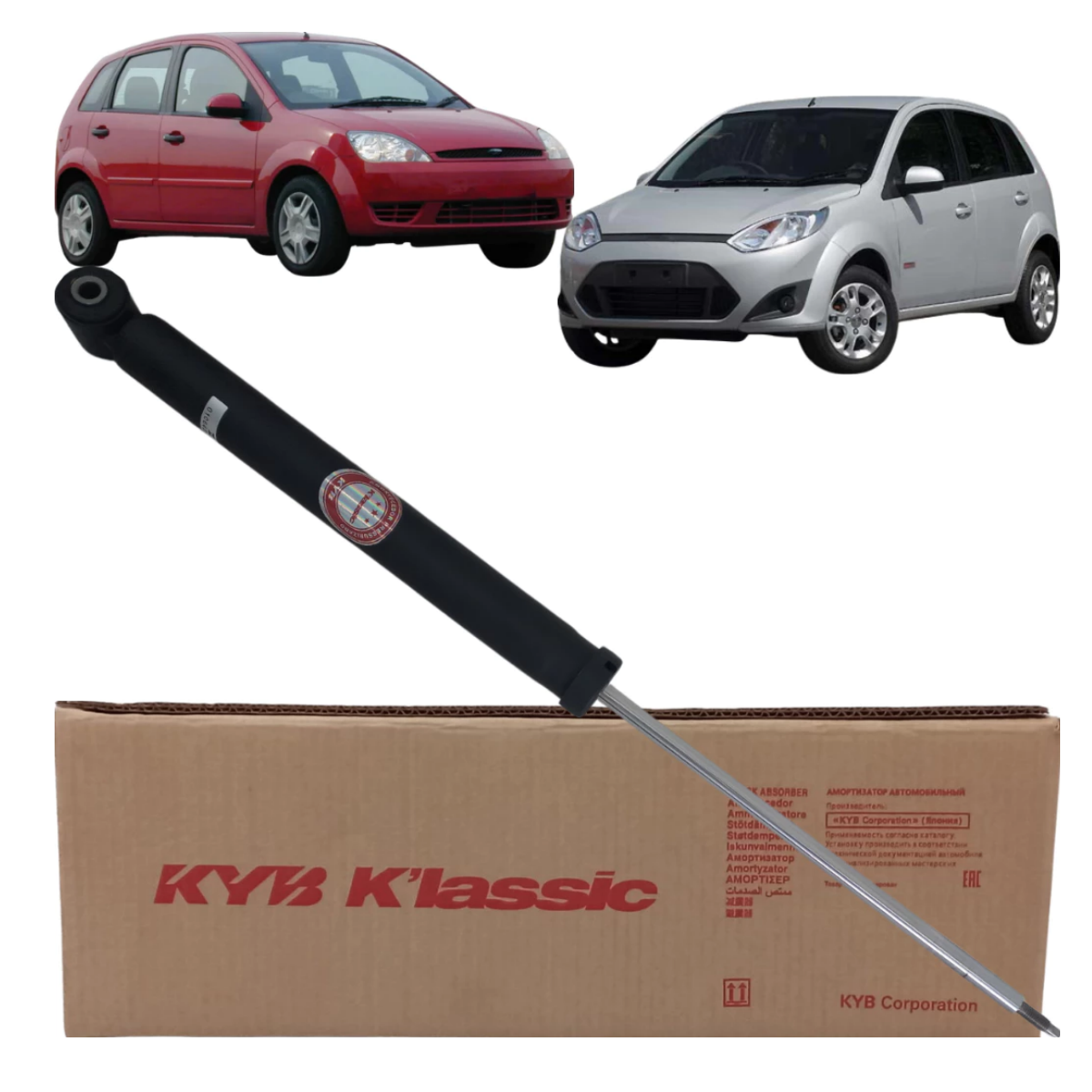 Amortecedor Ford Fiesta Sedan 01/2003 Ate 12/2014 Traseiro Kyb 9437504 Klassic