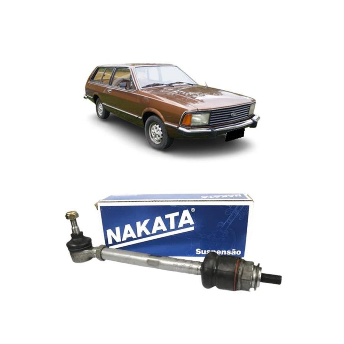 Barra Direcao Ford Belina 1 01/1971 Ate 12/1991 Dianteira Com Direcao Mecanica Nakata N 2021