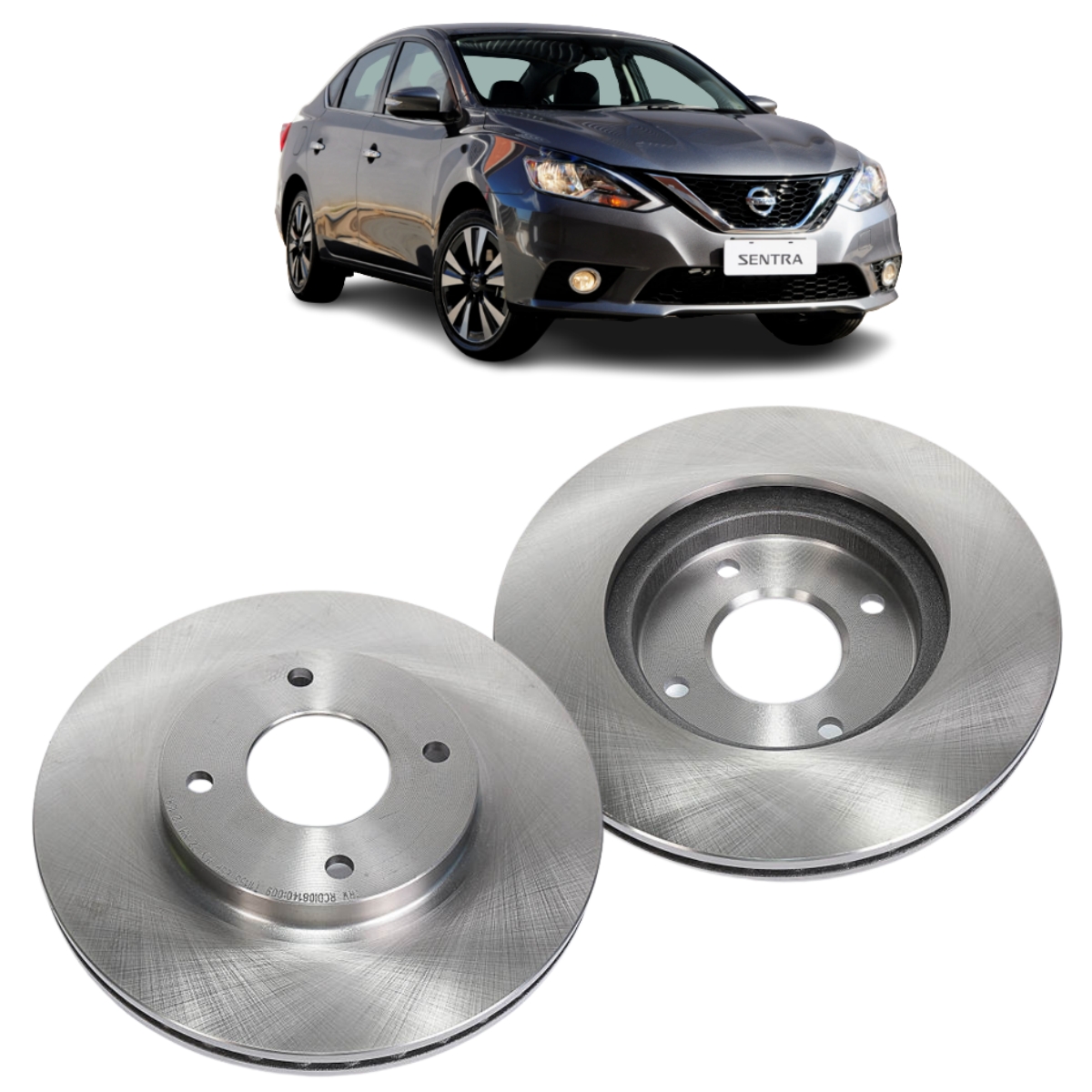 Disco Freio Nissan Sentra 2.0 A Partir De 2007 Disco Dianteiro Ventilado, Sem Cubo Trw/varga Rcdi08140