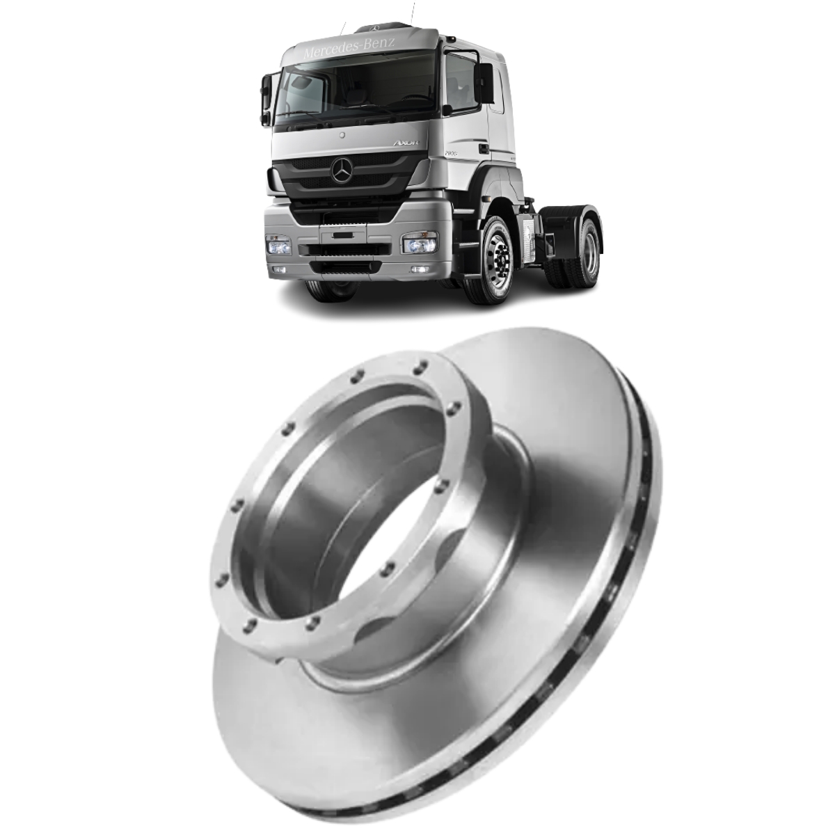 Disco Freio Mercedes-benz 1944-s 12.0 24v Diesel 11/2001 Ate 12/2005 Disco Ventilado Dianteiro/traseiro Trw/varga Rcdi06440