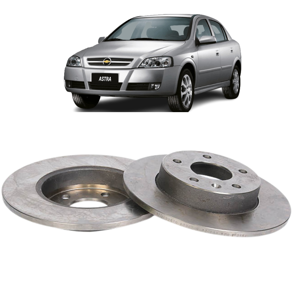 Disco Freio Gm Astra 2.0 8v Flexpower 04/2004 Ate 02/2009 Disco Traseiro Solido, Sem Cubo Trw/varga Rpdi02610