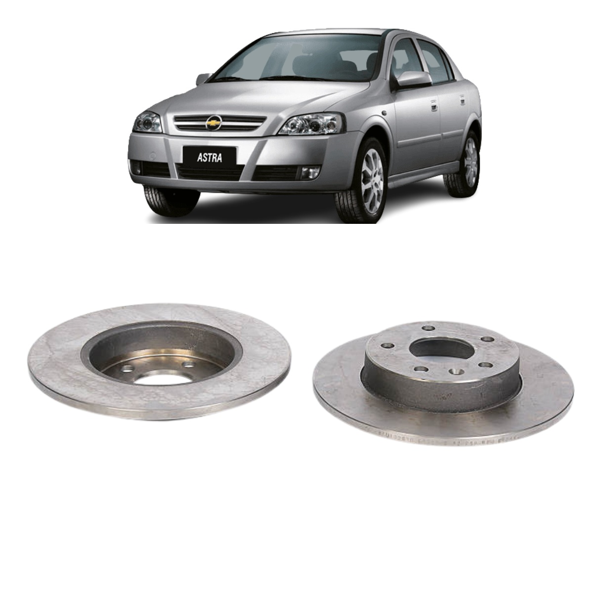 Disco Freio Gm Astra 2.0 8v Flexpower 04/2004 Ate 02/2009 Disco Traseiro Solido, Sem Cubo Trw/varga Rpdi02610