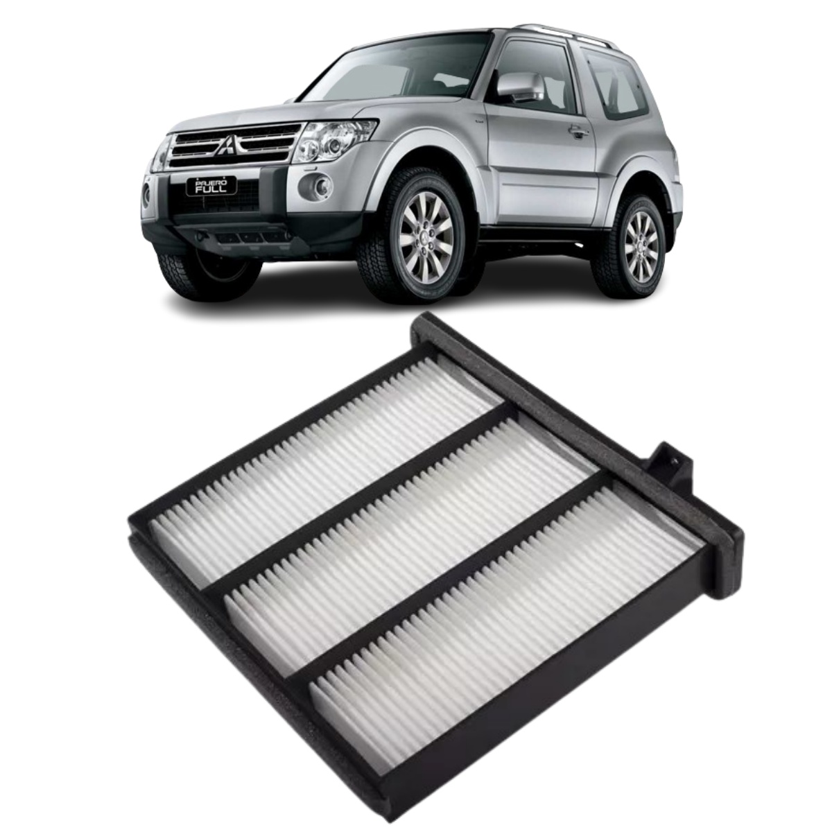 Filtro Cabine Mitsubishi Pajero Full 3.2 Gls A Partir De 2002 Sem Carvao Wega Akx1997