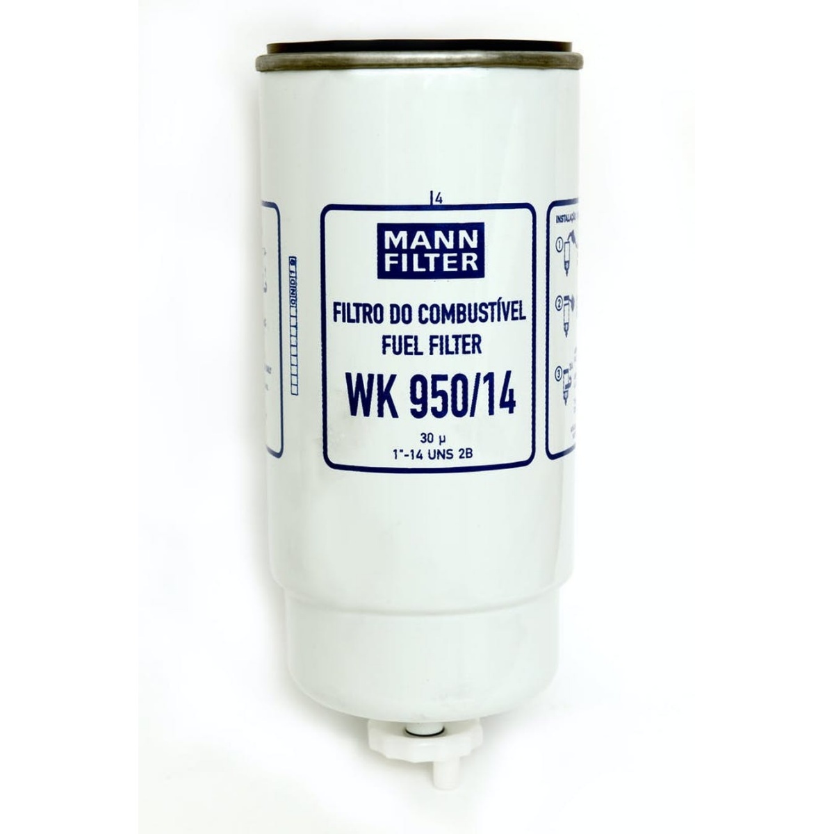 Filtro Combustivel Vw 15-180 A Partir De 2000 Motor Mwm 6,10 Tca Mann Filtros Wk950/14