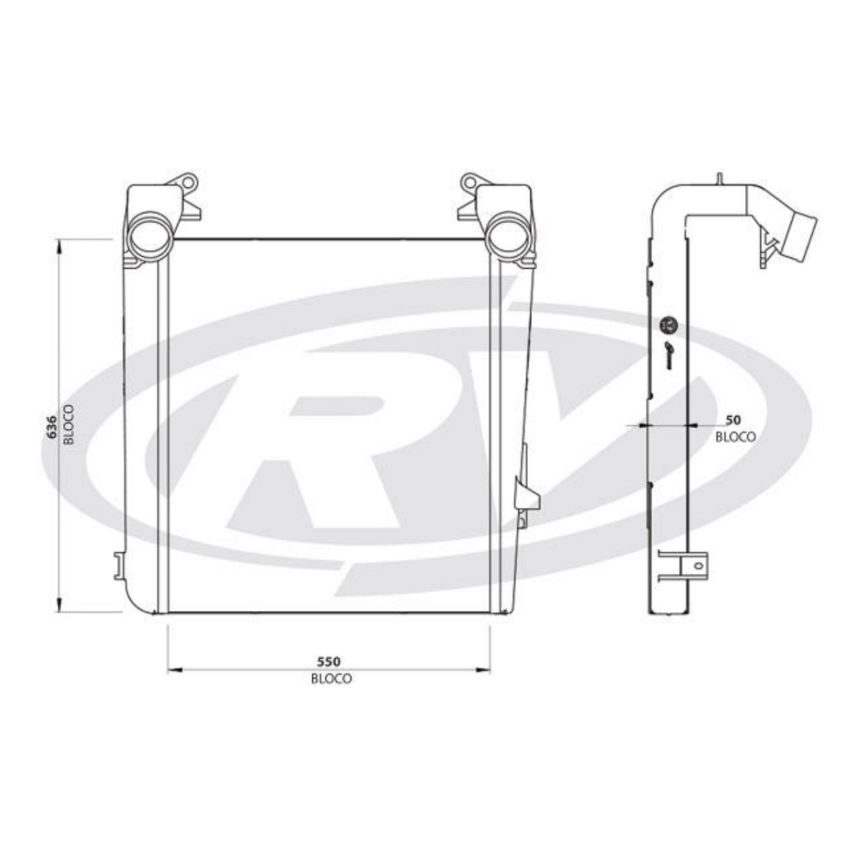 Intercooler Vw Constellation 17-280 Visconde 2639.rv