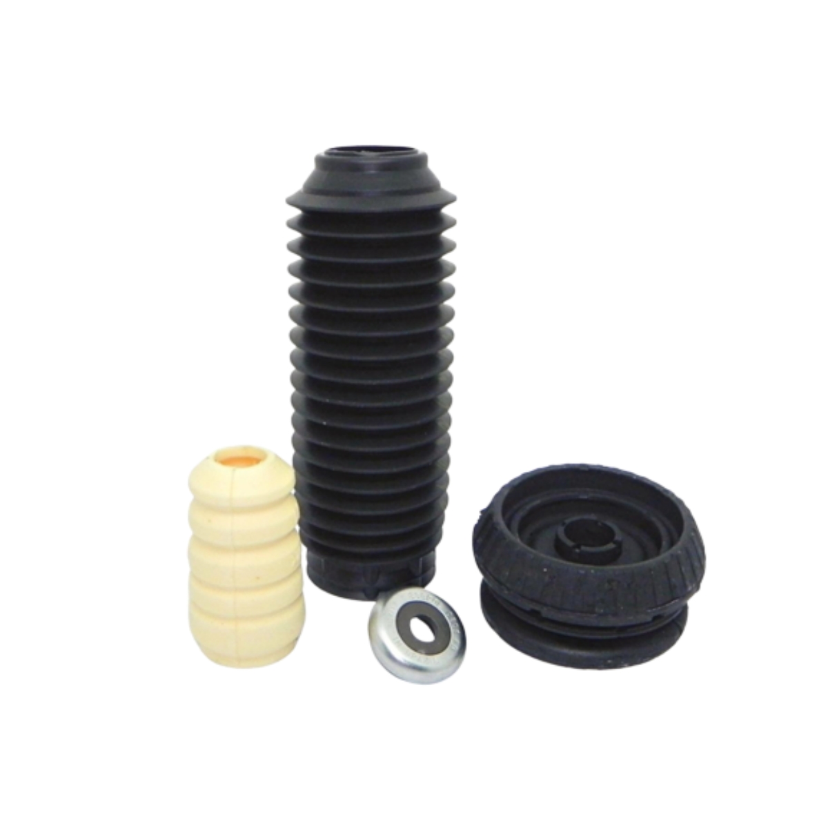 Kit Amortecedor Ford Courier 1997 Ate 2013 Dianteira, Coxim Com Rolamento + Batente + Coifa Axios 044.1222