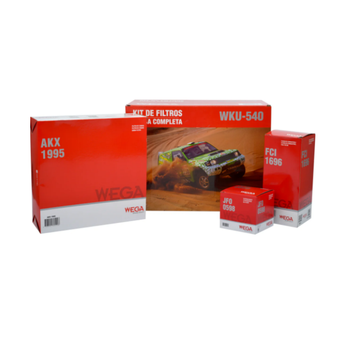 Kit Filtros Mitsubishi L200 Outdoor 2.4 16v Etanol 01/2013 Ate 01/2019 Wega Wku540