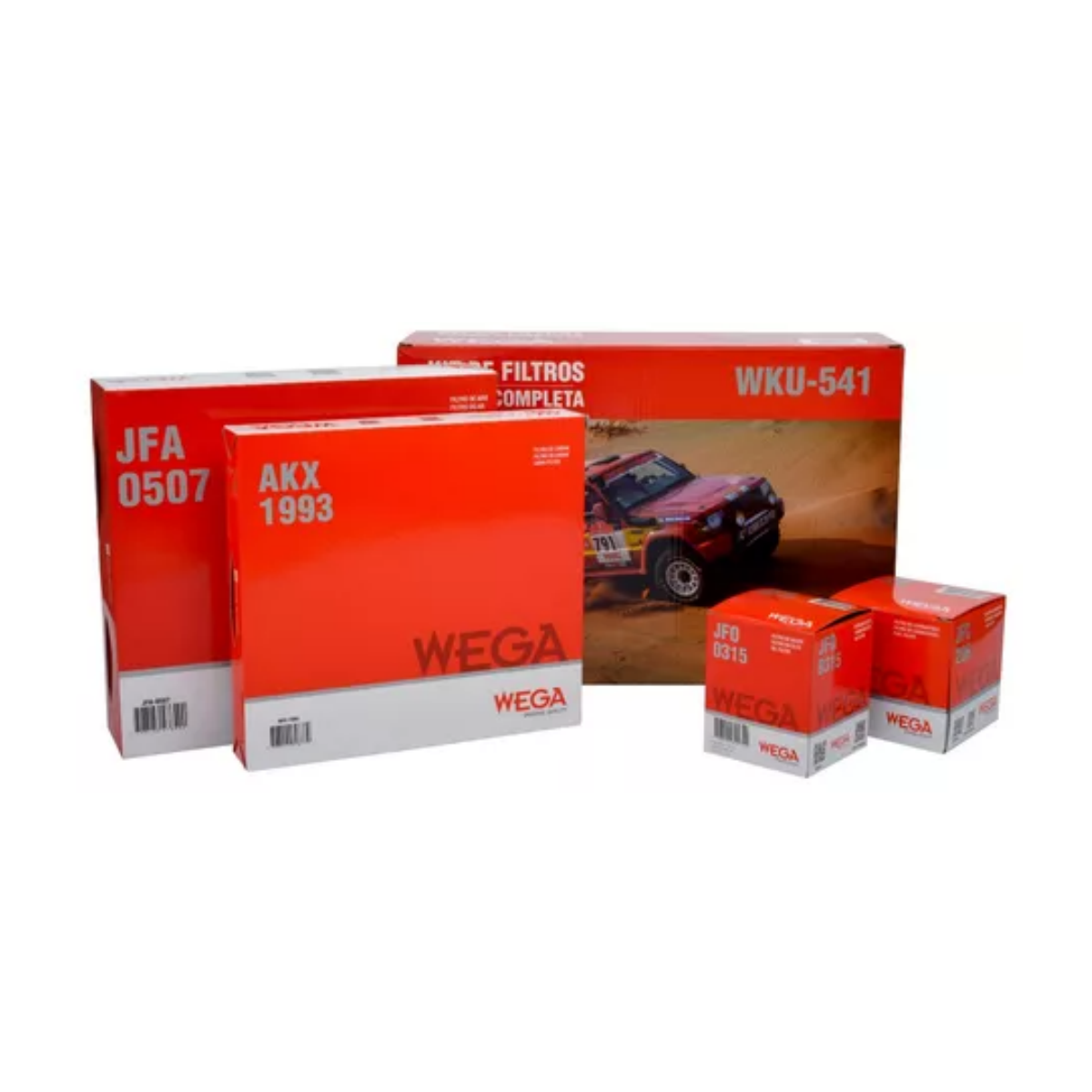 Kit Filtros Mitsubishi L200 2.4 16v Gl A Partir De 01/2016 Turbo Diesel Wega Wku541