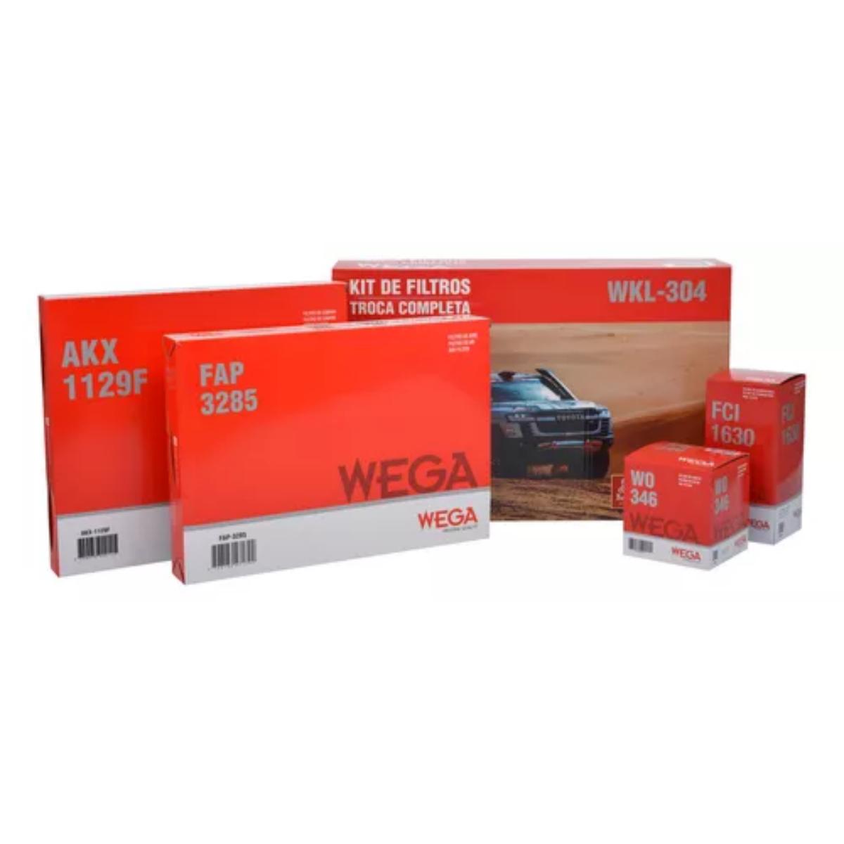 Kit Filtros Vw Polo 1.4 16v Gts 01/2020 Ate 11/2022 Wega Wkl304