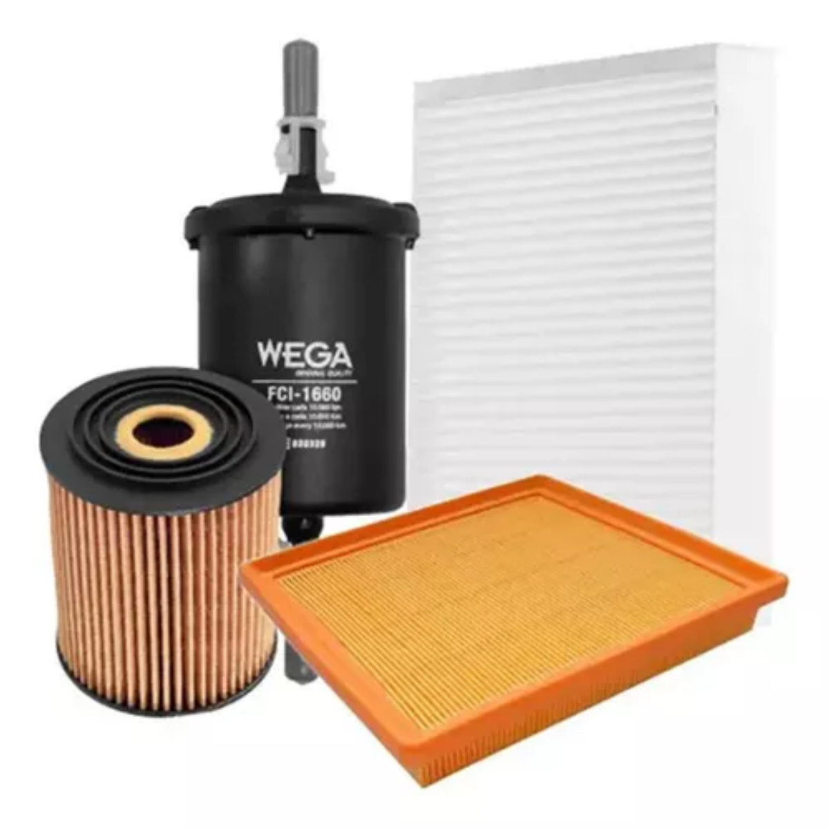 Kit Filtros Fiat Argo 1.3 8v Drive A Partir De 01/2017 Wega Wkl122