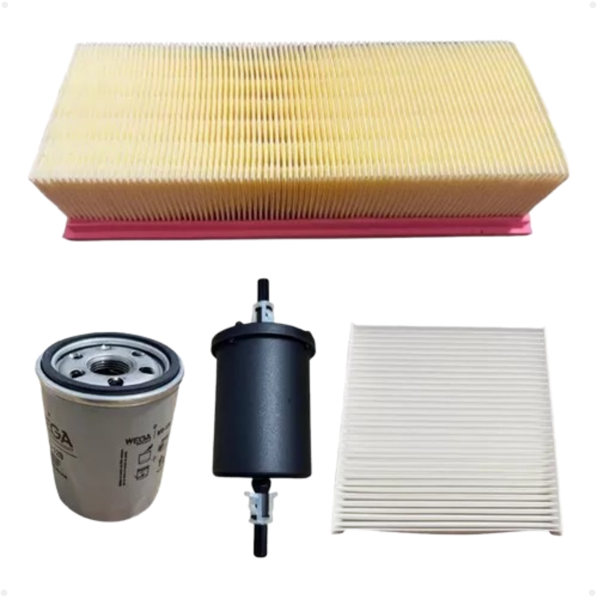 Kit Filtros Fiat Fiorino 1.4 8v Furgao 01/2014 Ate 12/2016 Wega Wkl125