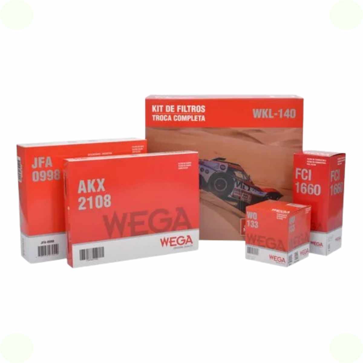 Kit Filtros Fiat Toro 2.4 16v Blackjack 01/2017 Ate 01/2020 Wega Wkl140