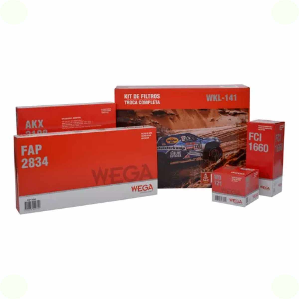 Kit Filtros Fiat Toro 1.3 16v Volcano A Partir De 01/2021 Wega Wkl141
