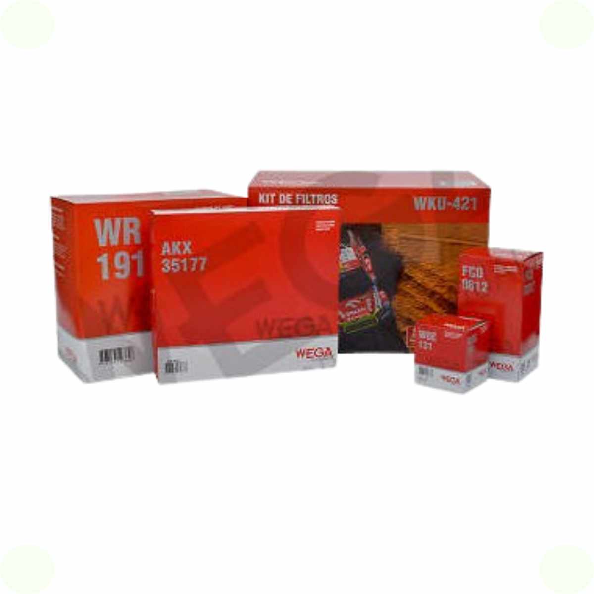 Kit Filtros Ford Ranger 3.2 Storm A Partir De 01/2021 Wega Wku421