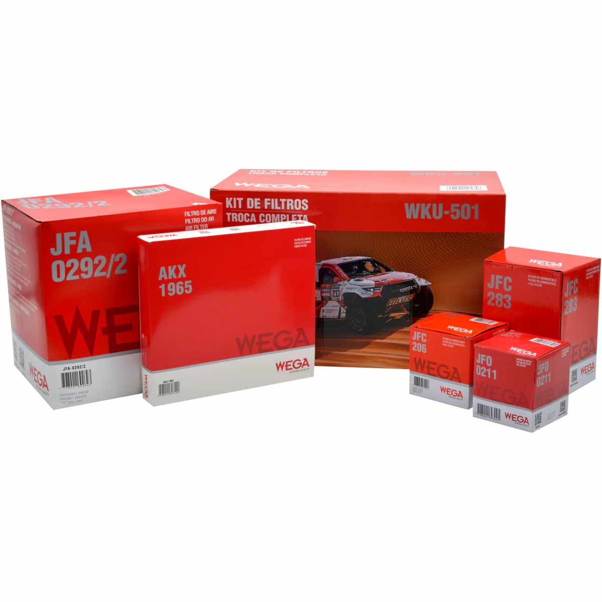 Kit Filtros Toyota Hilux 2.5 16v Tdi Cd 01/2012 Ate 01/2015 Wega Wku501