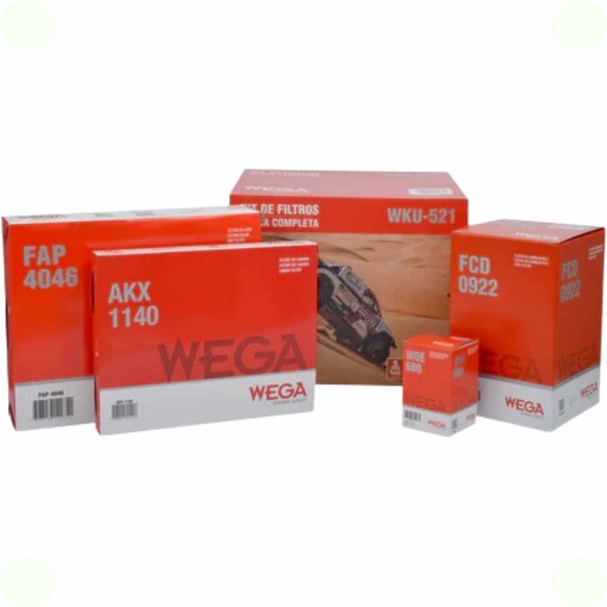 Kit Filtros Vw Amarok 2.0 16v Cs S A Partir De 01/2015 Wega Wku521