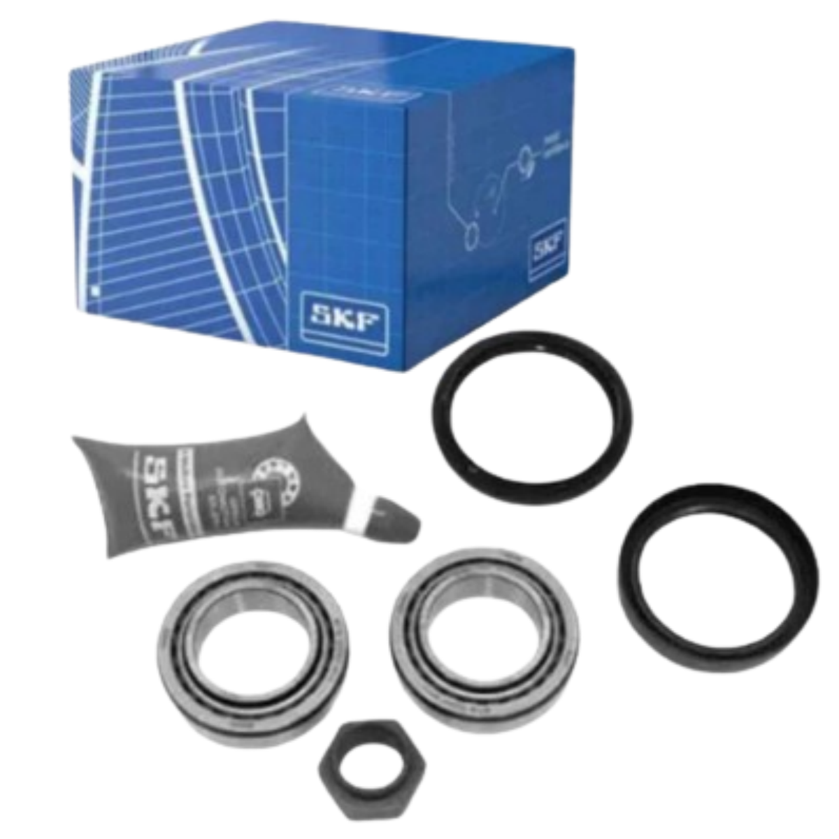 Kit Rolamento Roda Ford Escort 1.0 01/1993 Ate 12/1996 Eixo Dianteiro Skf Vkba 4687