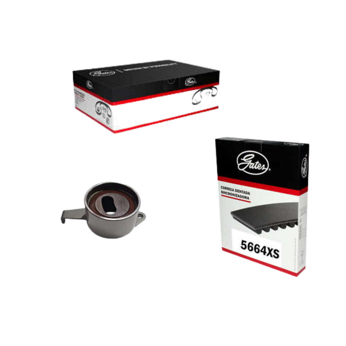 Kit Tensor/correia Dentada Caoa Chery Qq 1.1 16v Sqr472f 01/2011 Ate 2015 Cva Gates Ks821