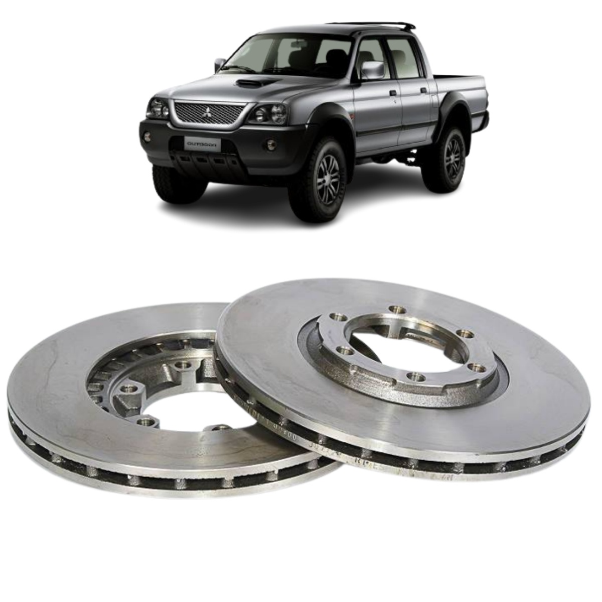 Disco Freio Mitsubishi L200 1992 Ate 2003 Disco Dianteiro Ventilado, Sem Cubo Trw/varga Rcdi01290