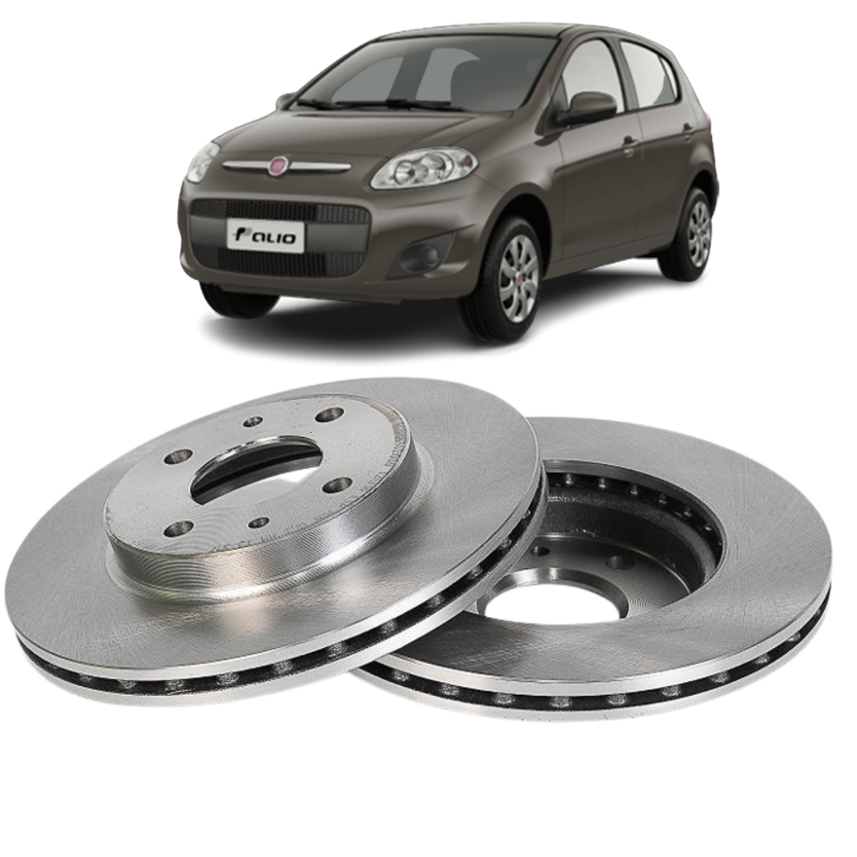 Disco Freio Fiat Uno Novo A Partir De 01/2011 Disco Dianteiro Ventilado, Sem Cubo Trw/varga Rcdi08340