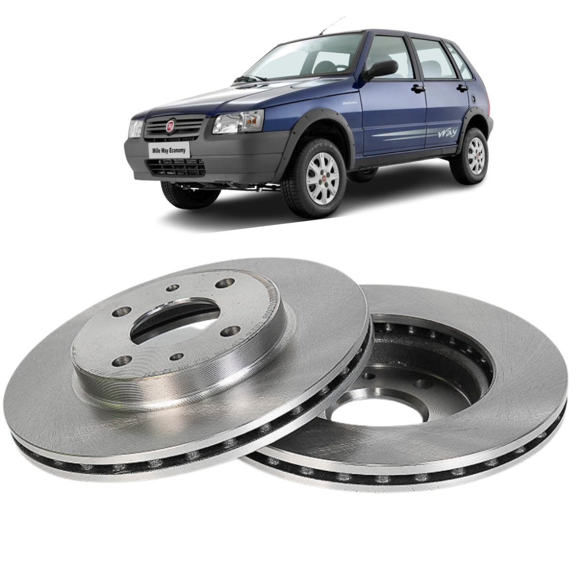 Disco Freio Fiat Uno Novo A Partir De 01/2011 Disco Dianteiro Ventilado, Sem Cubo Trw/varga Rcdi08340