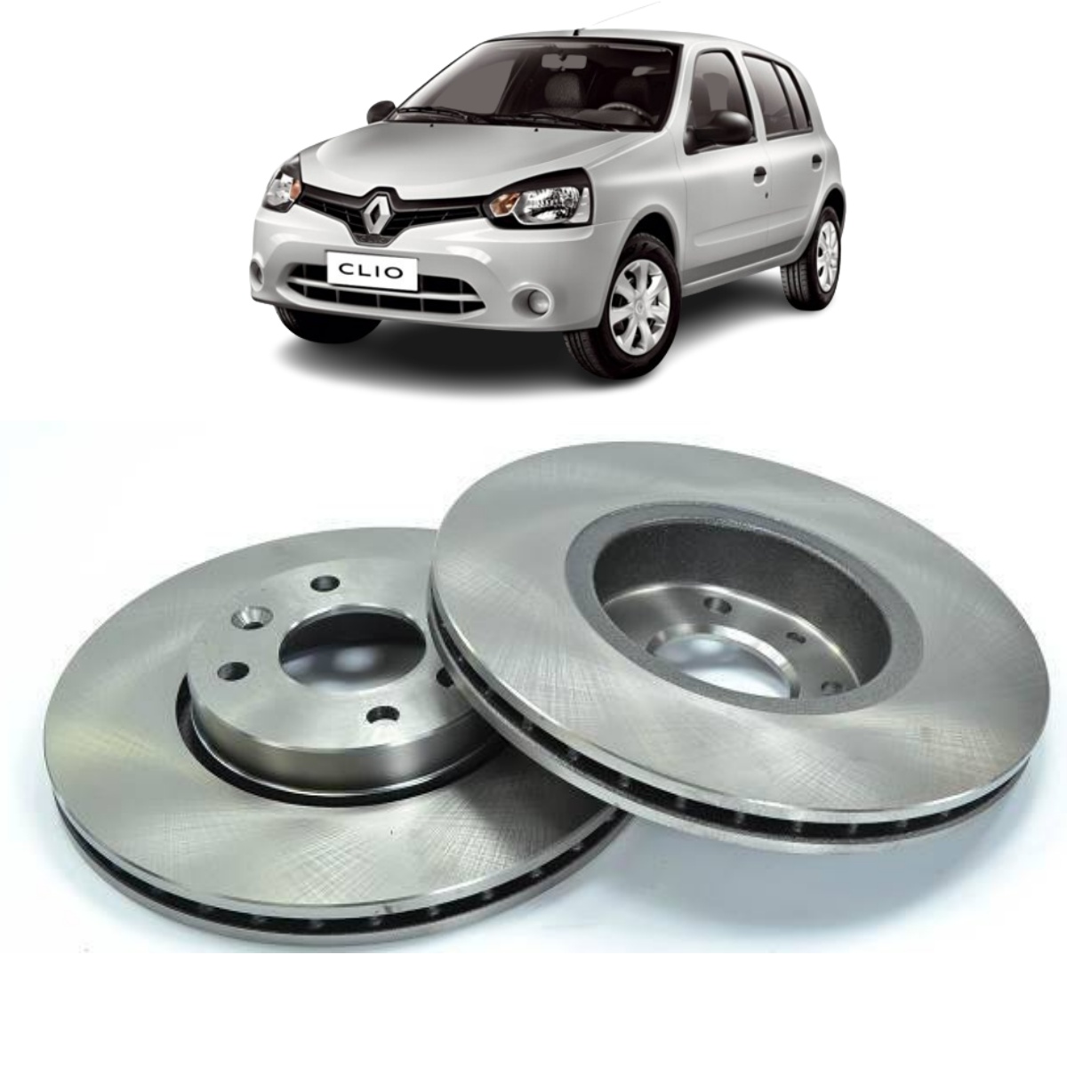 Disco Freio Renault Clio 1.6 16v 01/2007 Ate 2015 Disco Dianteiro Ventilado, Sem Cubo Trw/varga Rcdi08910
