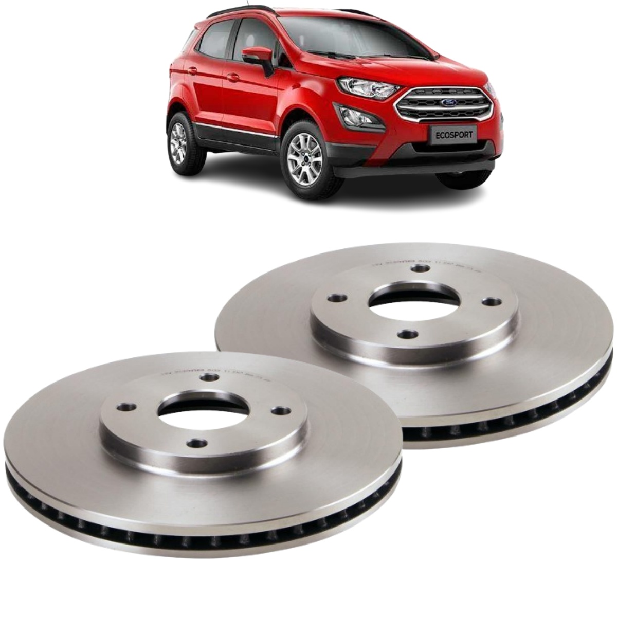 Disco Freio Ford Ecosport 1.6 16v Freestyle 01/2012 Ate 01/2017 Disco Dianteiro Ventilado, Sem Cubo Trw/varga Rcdi09560