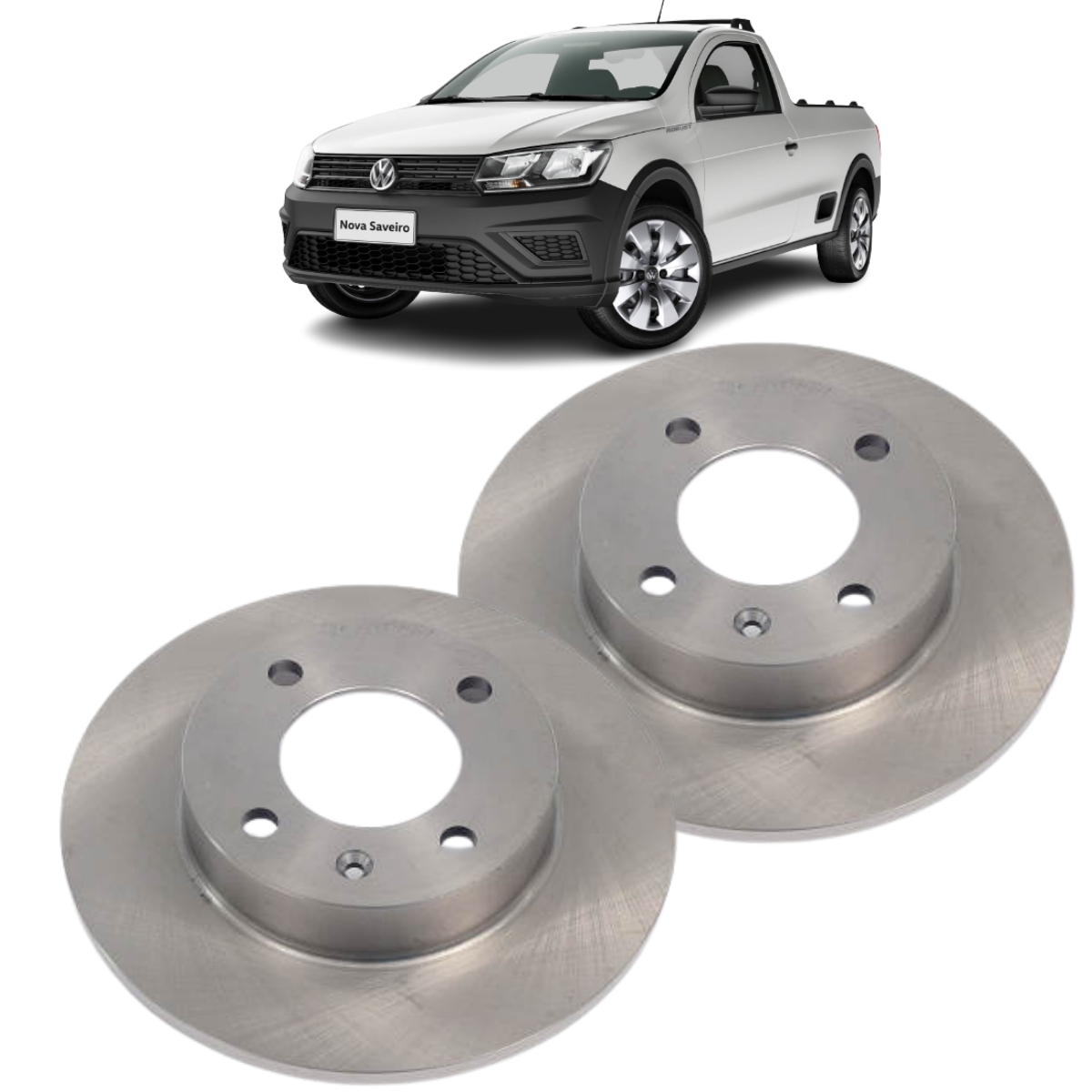 Disco Freio Vw Saveiro 1.6 8v Traseiro 08/2014 Ate 10/2016 Disco Dianteiro Solido Trw/varga Df4959