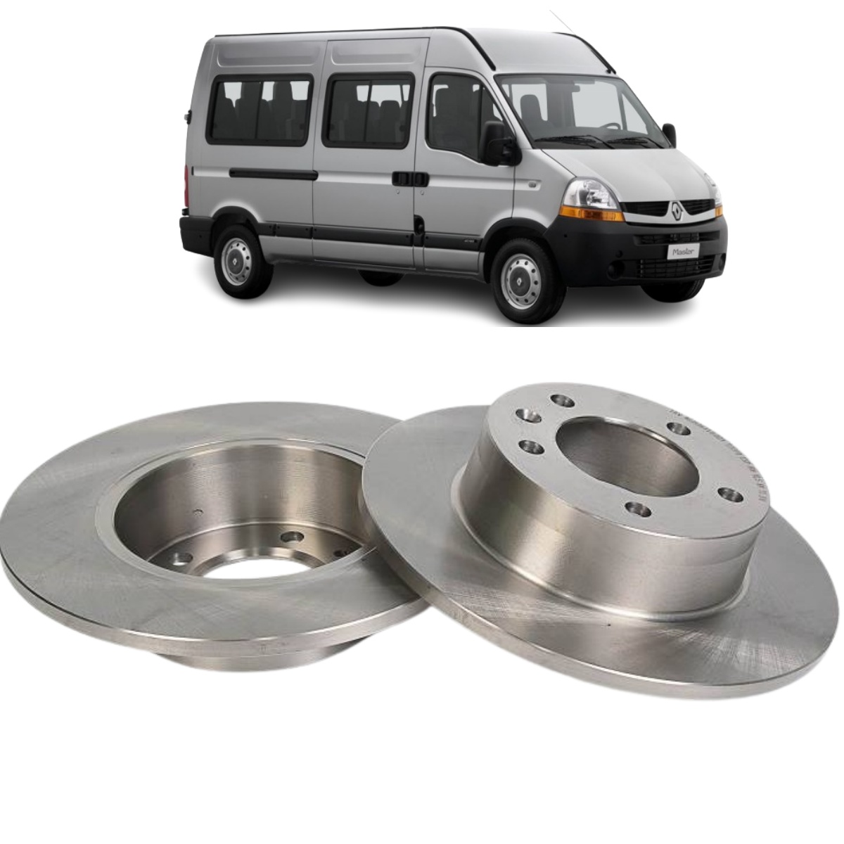 Disco Freio Renault Master 2.5 01/1997 Ate 01/2001 Disco Traseiro Solido, Sem Cubo Trw/varga Rcdi06340