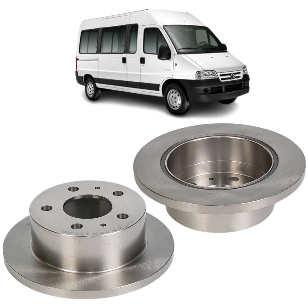 Disco Freio Citroen Jumper 2.3 A Partir De 01/2010 Disco Traseiro Solido, Sem Cubo Trw/varga Rpdi04440