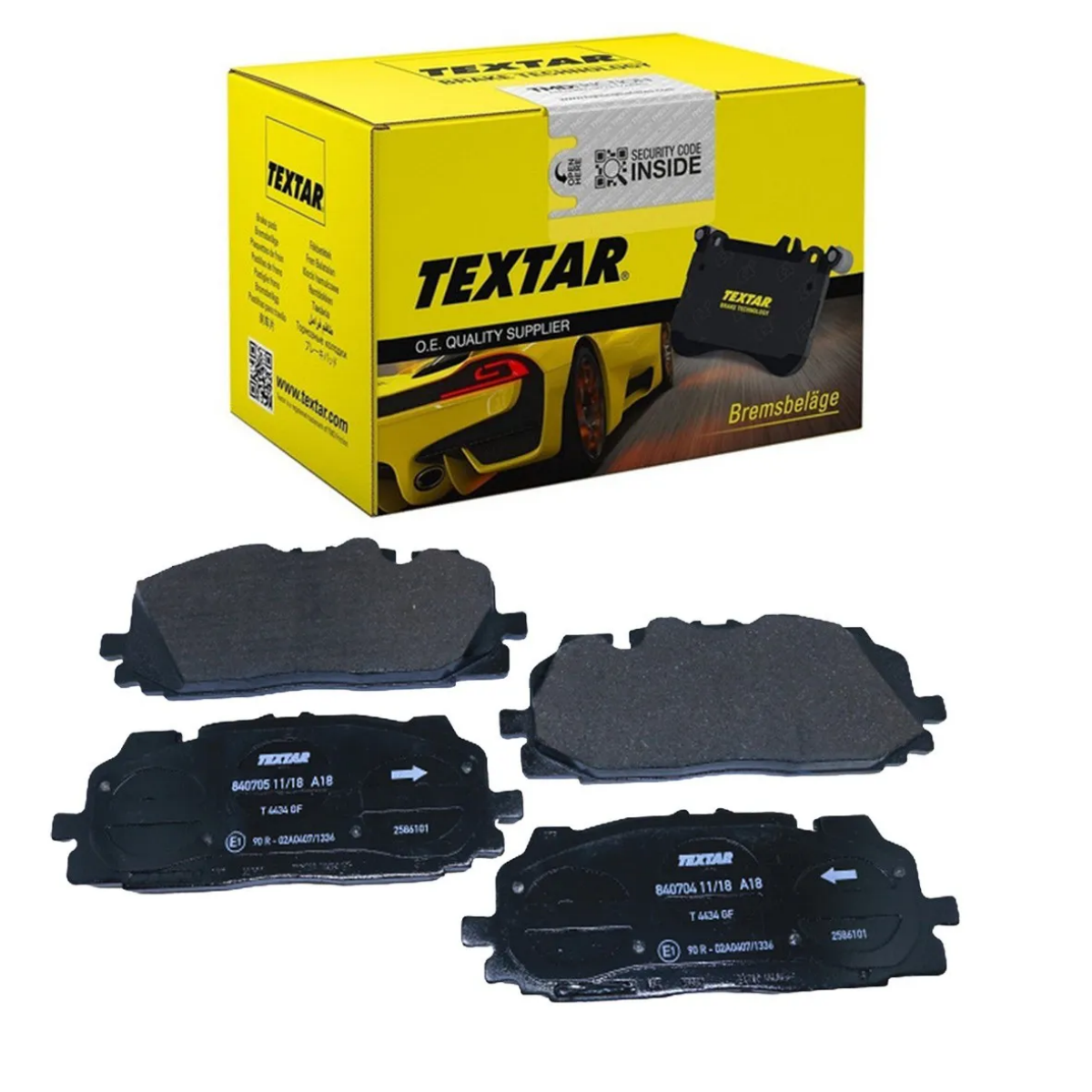 Pastilha Freio Audi A4 06/2016 Ate 11/2019 Dianteira Sistema Akebono Textar 2586101-textar