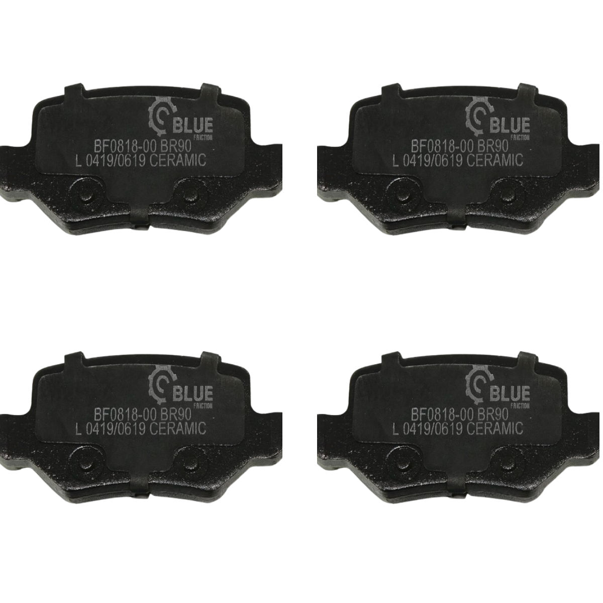 Pastilha Freio Mercedes-benz A140 01/2004 Ate 01/2012 Traseira Blue Friction Bf0818-00