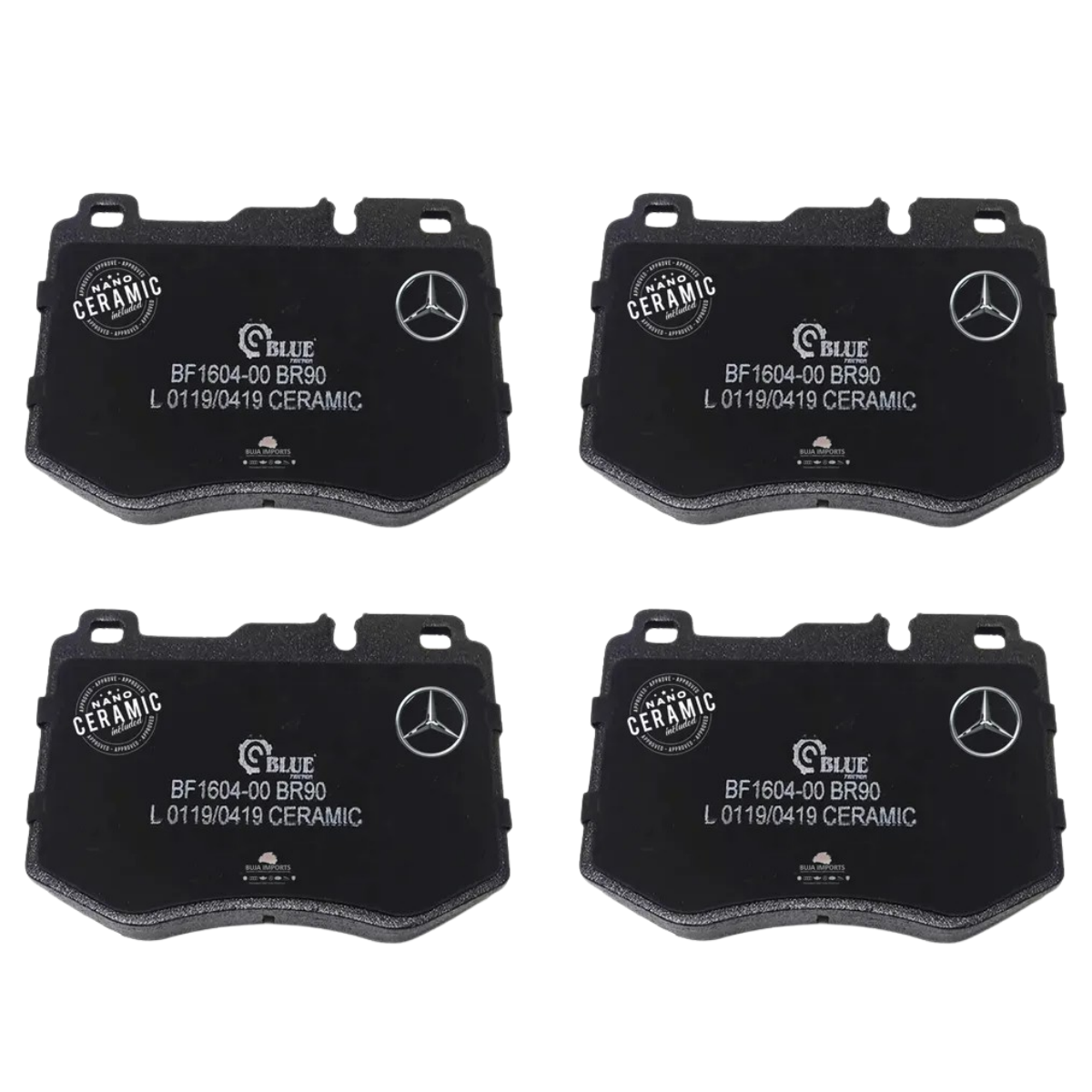 Pastilha Freio Mercedes-benz C250 A Partir De 01/2014 Dianteira Blue Friction Bf1604-00