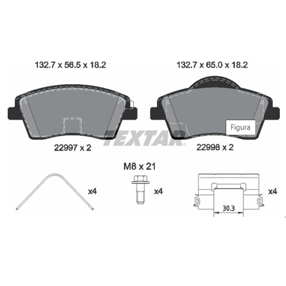 Pastilha Freio Volvo Xc40 1.5 T4 A Partir De 09/2018 Dianteira Textar 2299701-textar