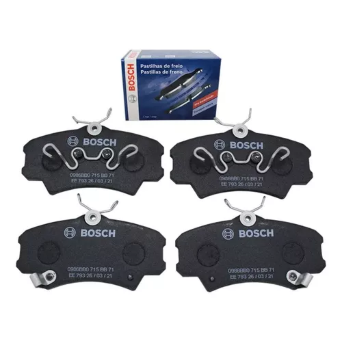 Pastilha Freio Honda Civic 1.6 16v Ex Sedan 10/1995 Ate 12/2000 Bosch Bb0715