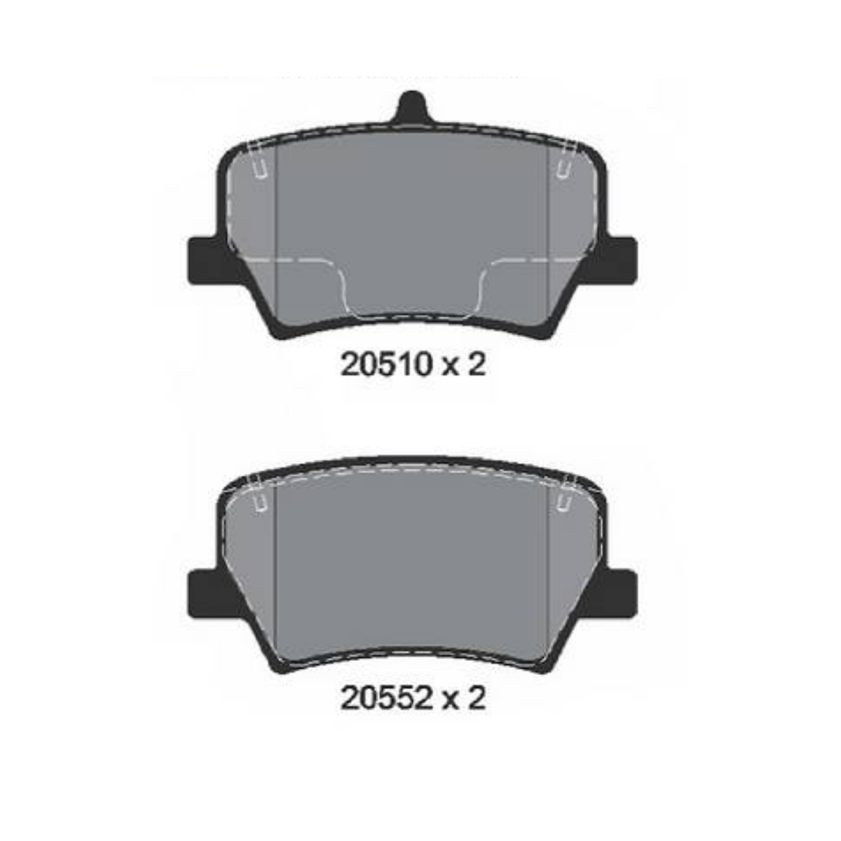 Pastilha Freio Volvo Xc40 A Partir De 2017 Ceramica, Traseira Blue Friction Bf1819-00